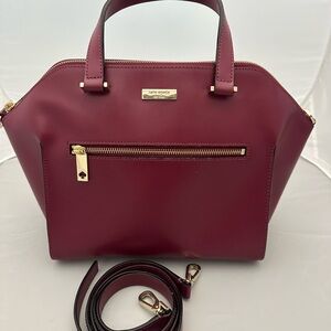 Kate Spade Burgundy Leather Handbag
